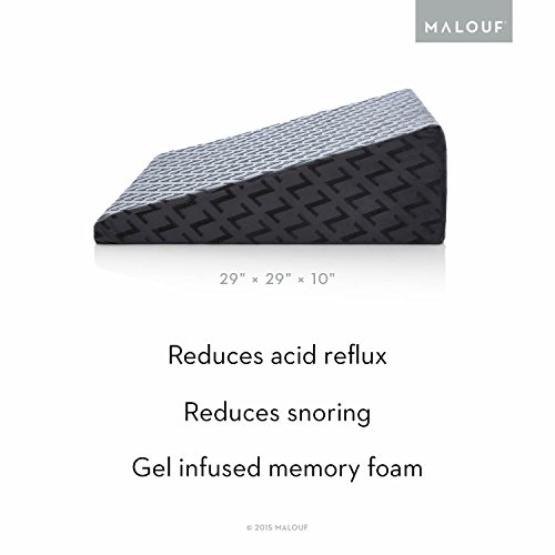 Z Gel Infused Memory Foam Wedge Pillow Therapeutic Bed Wedge