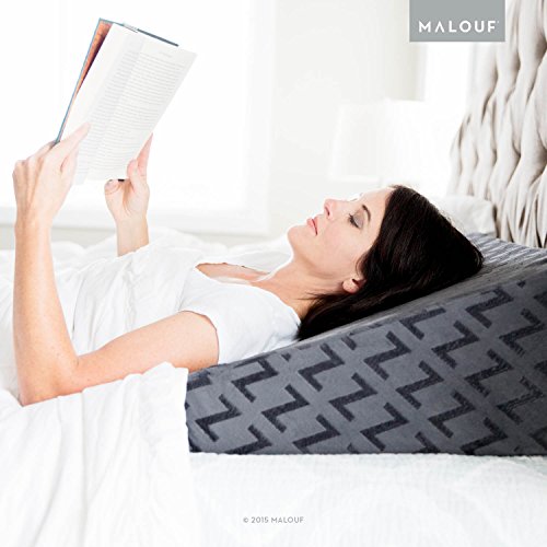Z Gel Infused Memory Foam Wedge Pillow Therapeutic Bed Wedge