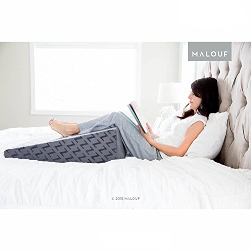 Z Gel Infused Memory Foam Wedge Pillow Therapeutic Bed Wedge