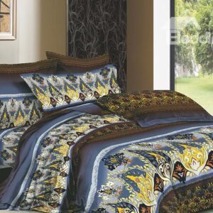 Colorful Pattern 4 Piece Cotton Bedding Sets with Active Printing