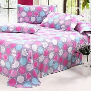 Dynamic Colorful Circle Active Printed Cotton Sheet