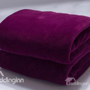 Gorgeous Deep Purple Flannel Adult Blanket