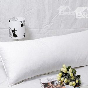 Creative White Bolster Pillow For A Couple