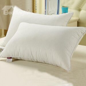 Soft and Light Exquisite White 100% Fibre Bed Pillow