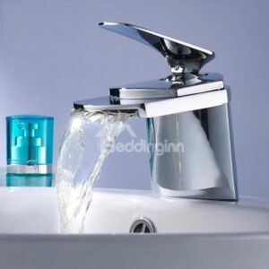 Single Handle Copper Waterfall Sink Faucet (10486944)