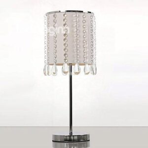 Deluxe Crystal Table Lamps Bead Curtain with 1 Light