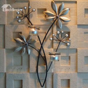 Leaf Shape Retro Wall Hanging Candle Holders