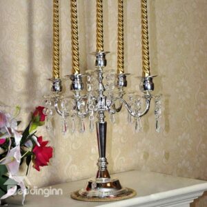 Five-Head Candle Holders with Pendant Jewelry