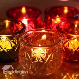 Innovation Candle Holders With Six Transparent Colors