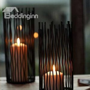 Modern European Arts Wrought Iron Candle Holders
