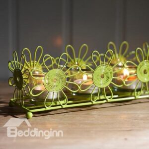Modern Spring Glass Candle Holders