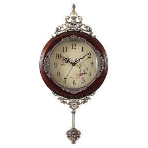 Rustic Wooden Wall Clock for Drawing Room