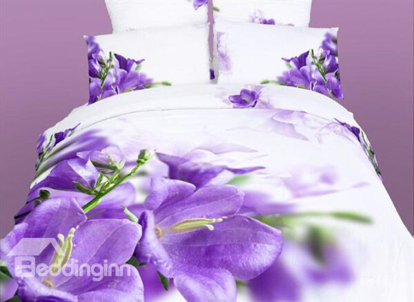 Verdurous 4 Piece Cotton Bedding Sets Active Printing Pattern