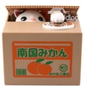 Creative Super Cute Stealing Money Kitten Piggy banks Saving pot