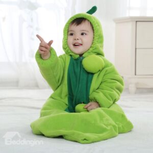 Green Pea Style Bodysuit Baby Sleeping Bag