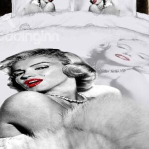 Antique Marilyn Monroe Print 3D Duvet Cover Bedding Sets