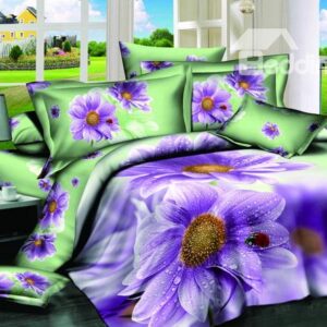 New Arrivals Villatic Style With Amazing Flowers 4 Pieces Bedding Sets