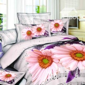 High Quality Vital Rhythm And Blooming Sunflowers 4 Pieces Bedding Sets