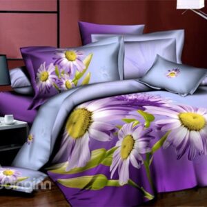 New Arrivals Hot Sell Fresh Flowers Series 4 Peices Bedding Sets