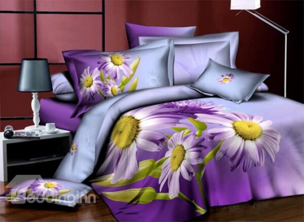 New Arrivals Hot Sell Fresh Flowers Series 4 Peices Bedding Sets