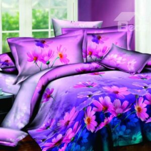 New Arrivals Amazing Little Flowers Series With High Quality 4 Pieces Bedding Sets
