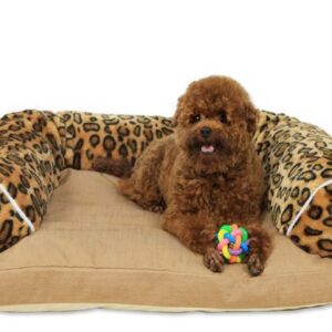 New Arrival Deluxe Leopard Style Fashion Design Pet Bed