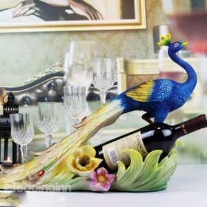 New Arrival Noble Delicate Peacock Shape Wine Rack