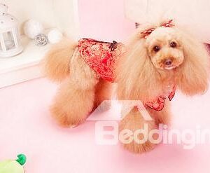 New Arrival Amazing Cheongsam Style Red and Blue Color Fashion Dog Clothing