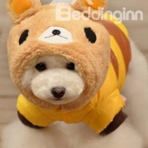 New Arrival Super Cute Bear Style with Pretty Hat Soft Dog Clothing