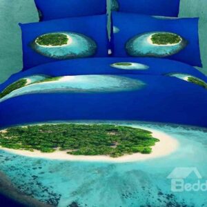 Amazing Tropical Islands beach 4 Piece Bedding Sets/Duvet Cover Sets