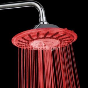 Colorful Temperature Control LED Changing Color Shower Head faucet