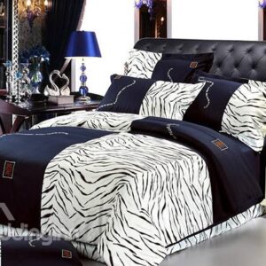 100% High Quality Cotton Zebra-Stripe Print 4 Piece Bedding Sets/Duvet Cover Sets