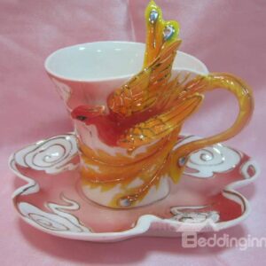 New Arrival Porcelain Gorgeous Phoenix Coffee Cup