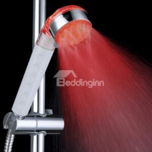 High Quality Three Types of Water Volume Color Changing by Temperature Shower Faucet