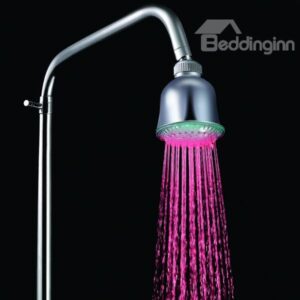 Unique LED Colorful Shower Head faucet Changing Color by Temperature
