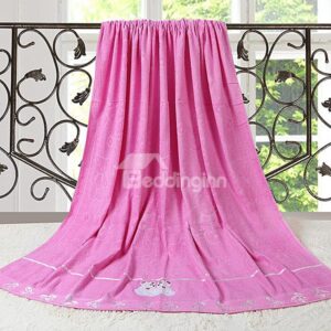 New Arrival High Quality Skin Care Embroidered Print Towelling Coverlet
