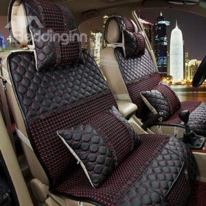 High Quality Down Feather and Leather Made Car Set Covers