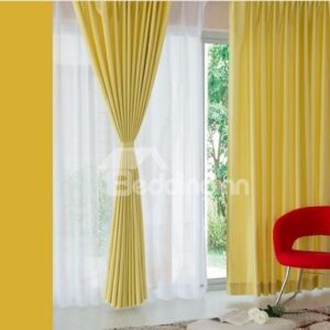 Eco-Fine High Quality Two- piece Plus Size Living Room & Bed Room Curtain