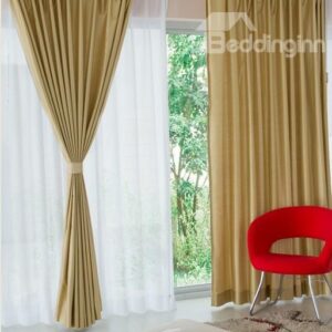 Eco-Fine One- piece Polyester Cotton Cheap Price Living Room & Bed Room Curtain
