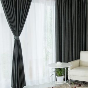 Eco-Fine One- piece Polyester Cotton Unique Design Living Room & Bed Room Curtain