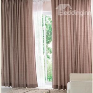 Eco-Fine Polyester Cotton Made Affordable Price Two-Piece Modern Curtain