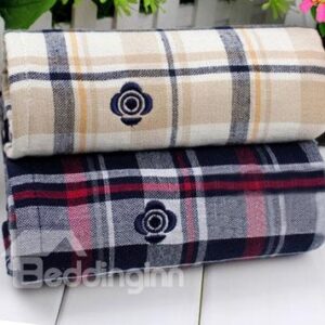 New Arrival Comfortable 100% Cotton Skin Care Classic Check Towel