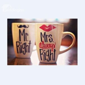 New Arrival Hand-painted Creative Cup with Sexy Lip or Whiskers Sign One Pair