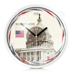Chic American White House Decoration Mute Wall Clock
