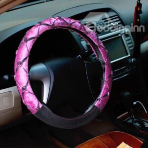 New Arrival Sexy Hot Pink Soft Fashion Pretty Sterring Wheel Cover
