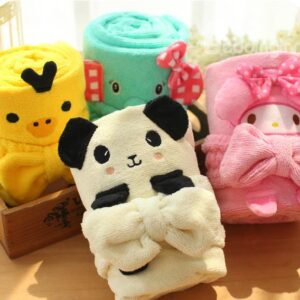 New Arrival Water Absorption Cute Animal Bath Towel with a Hairlace