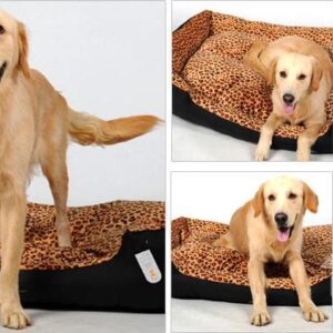 High Quality Leopard Strong 500D Oxford Fabric Warm Pets Kennel Sets