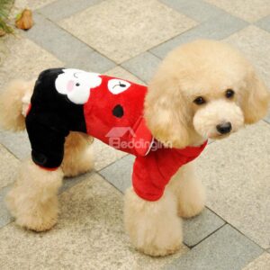 Flannel Boxers Smile Face Cloud Warm Dog Autumn and Winter Clothing