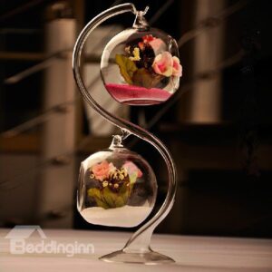 Original European Style 2 Pieces Hanging Glass Water Planting Container