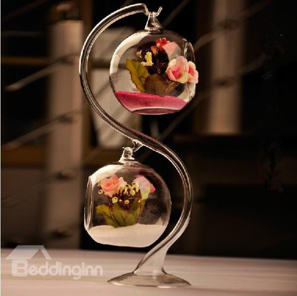Original European Style 2 Pieces Hanging Glass Water Planting Container